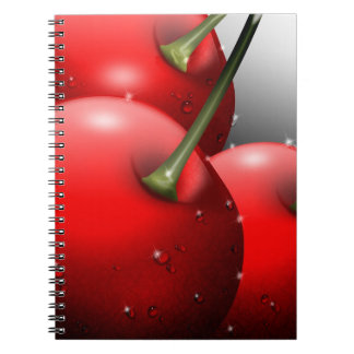Cherries with Dew Drops Notebook