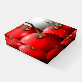 Cherries with Dew Drops Paperweight