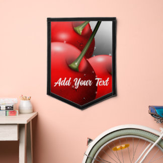 Cherries with Dew Drops Pennant