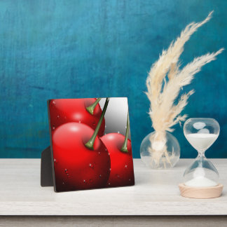 Cherries with Dew Drops Plaque