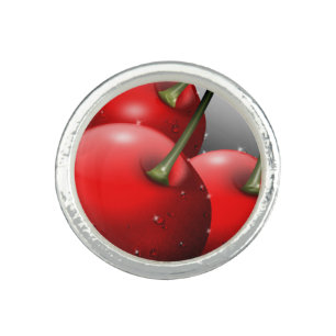 Cherries with Dew Drops Ring