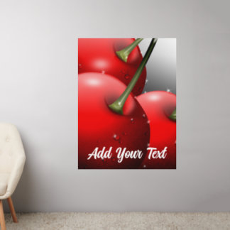 Cherries with Dew Drops Wall Decal