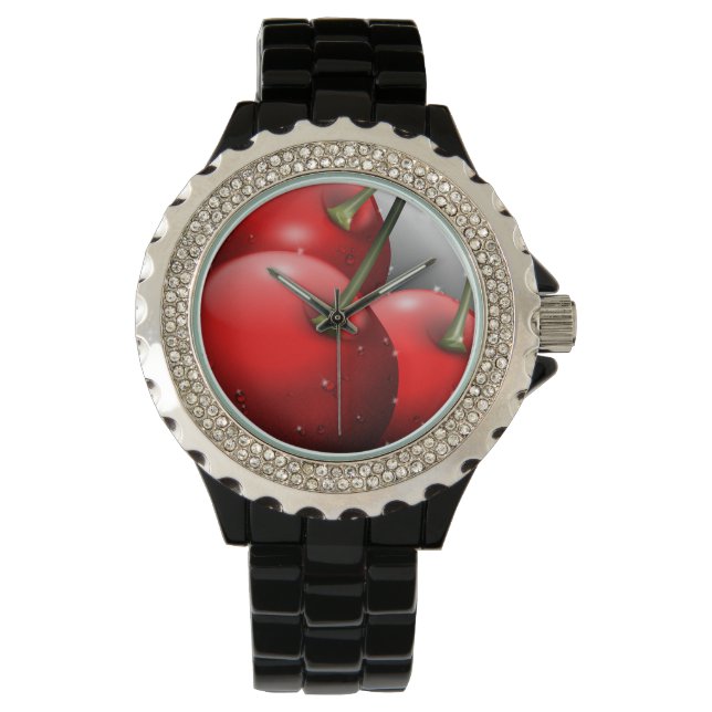 Cherries with Dew Drops Watch (Front)