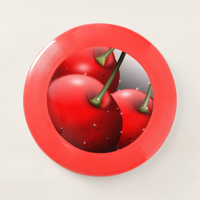 Cherries with Dew Drops Wham-O Frisbee (Front)
