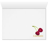 Cherries with Stems Cards (Inside Horizontal (Bottom))