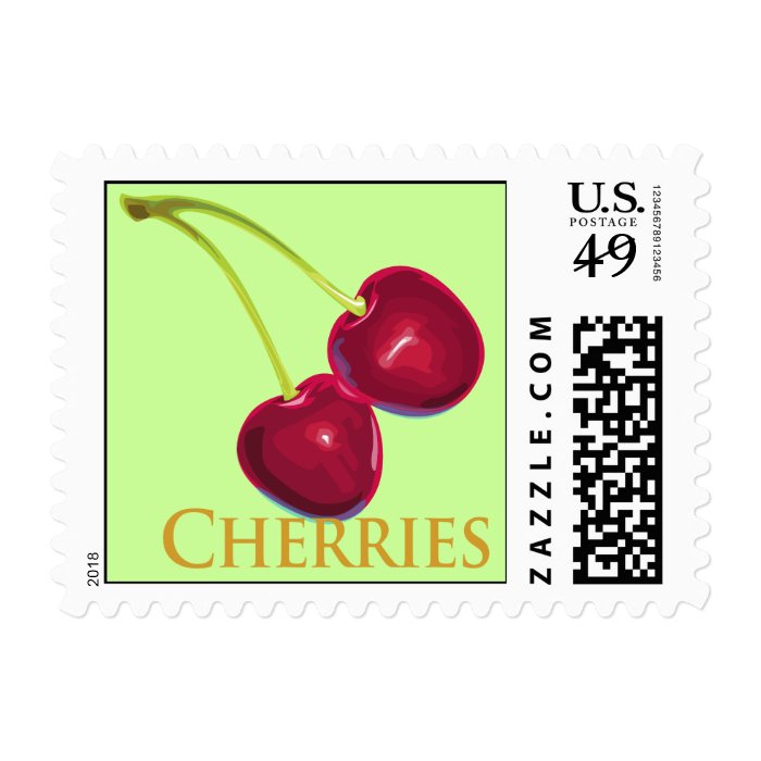 Cherries with Stems Stamps