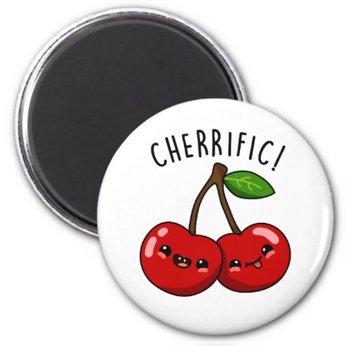 Cherrific Funny Red Cherry Pun  Magnet