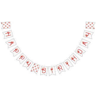 Cherry 1st Birthday Party Banner