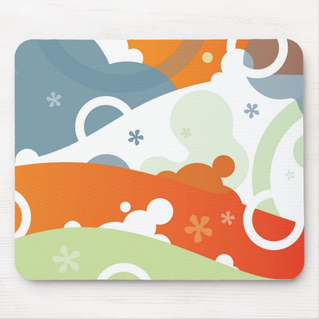 Cherry Abstract Landscape Mouse Pad (Front)