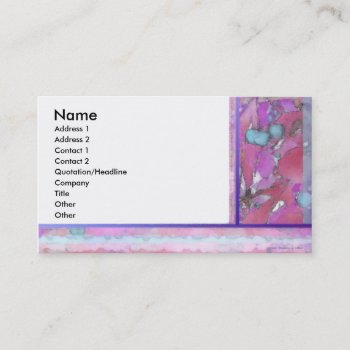 Cherry Abstract Pink Purple Blue Profile Card by profilesincolor at Zazzle
