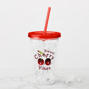 Cherry Acrylic Tumbler