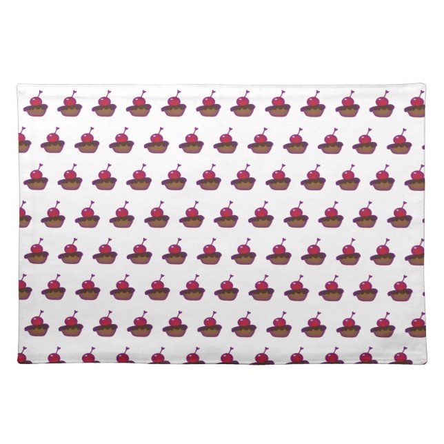 Cherry And Chocolate Cloth Placemat (Front)