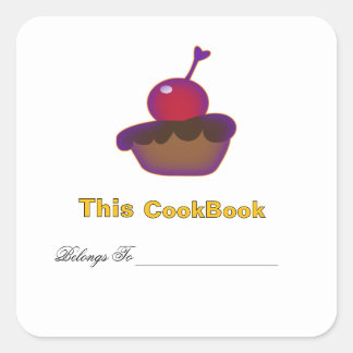 Cherry And Chocolate Cookbook Bookplate