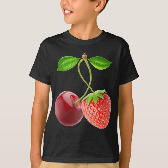 Cherry and strawberry together T-Shirt (Front)