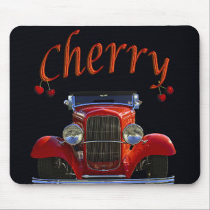 "Cherry Antique Automobile" Mouse Pad