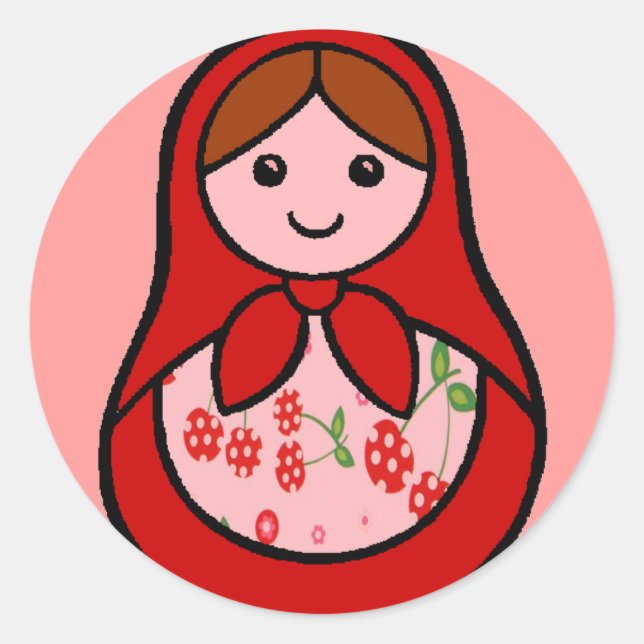 Cherry Babuska Stickers (Front)