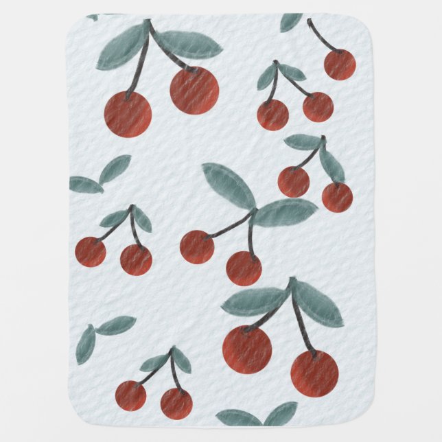 Cherry baby blanket (Front)