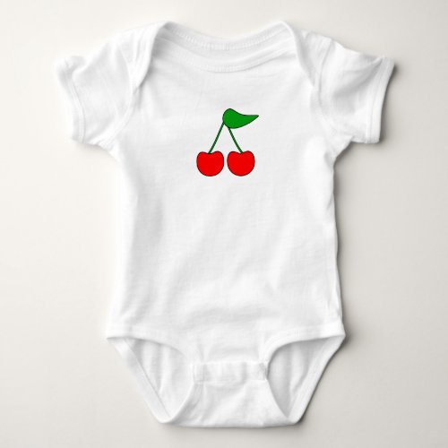 cherry baby bodysuit