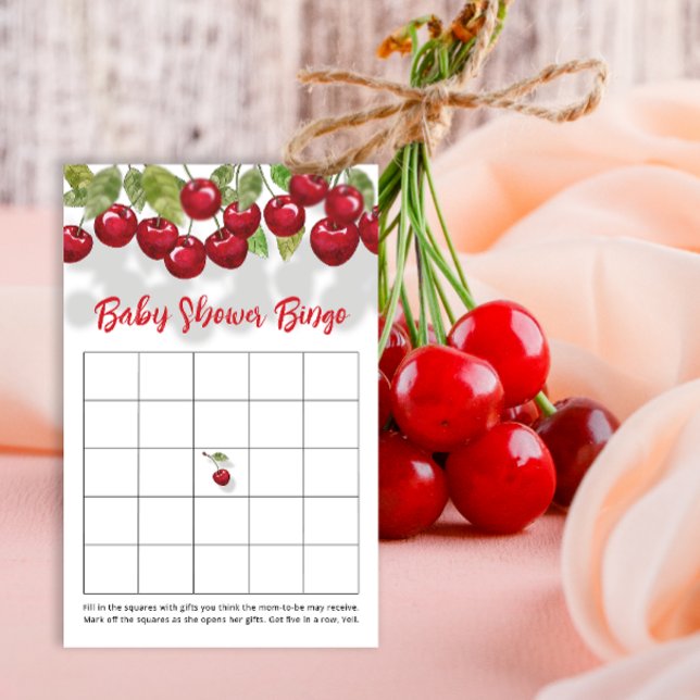 Cherry Baby Shower Bingo Game (Creator Uploaded)