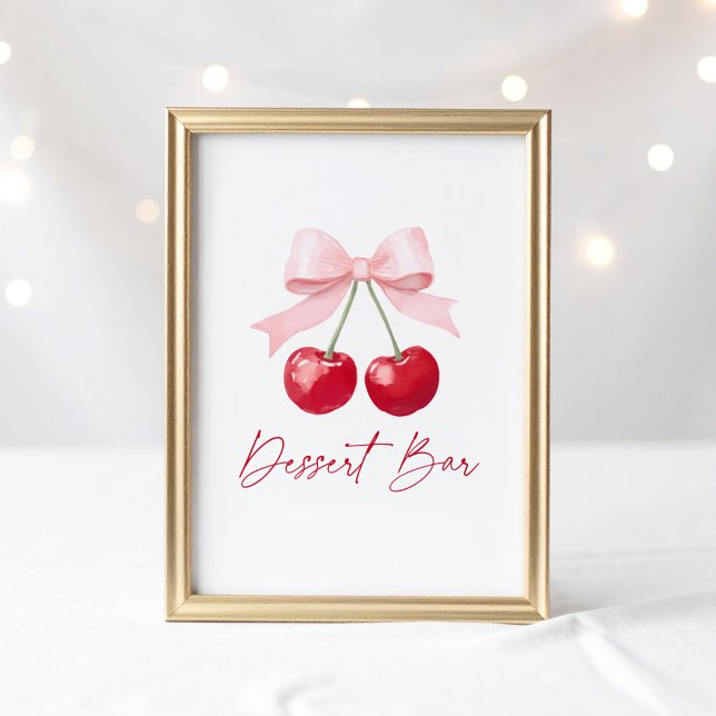 Cherry Baby Shower Dessert Bar Sign (Creator Uploaded)