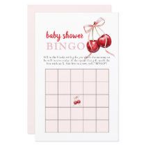 Cherry Baby Shower Gift Bingo Activity Game