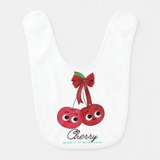 CHERRY BEST FRIEND BABY BIB
