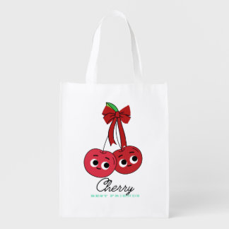 CHERRY BEST FRIEND GROCERY BAG