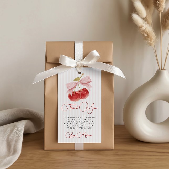 Cherry Birthday Favor Tag (Creator Uploaded)