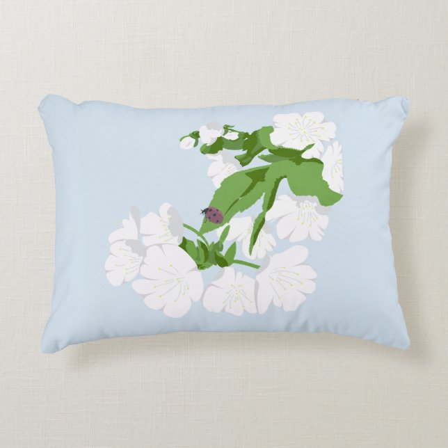 Cherry bkossom  accent pillow (Front)