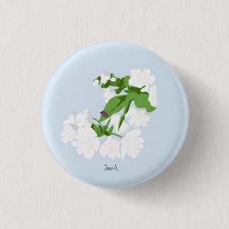 Cherry bkossom button