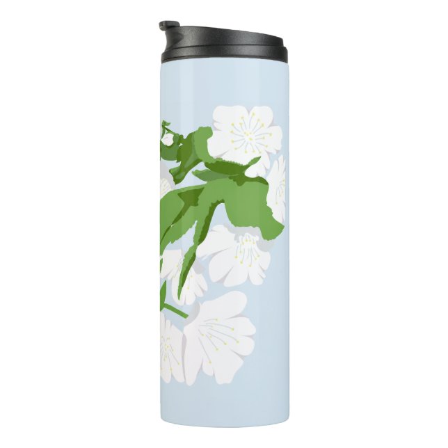Cherry bkossom  thermal tumbler (Rotated Right)
