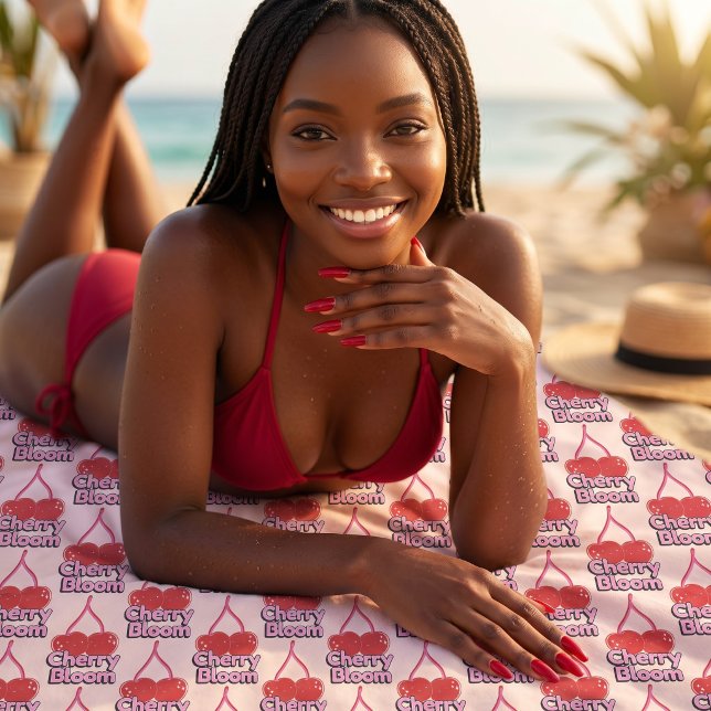 Cherry Bloom Beach Towel (Creator Uploaded)