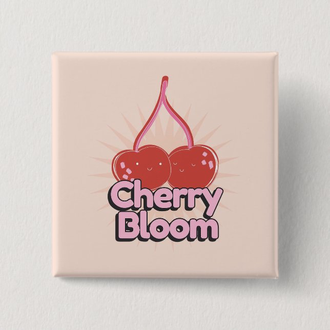 Cherry Bloom Button (Front)
