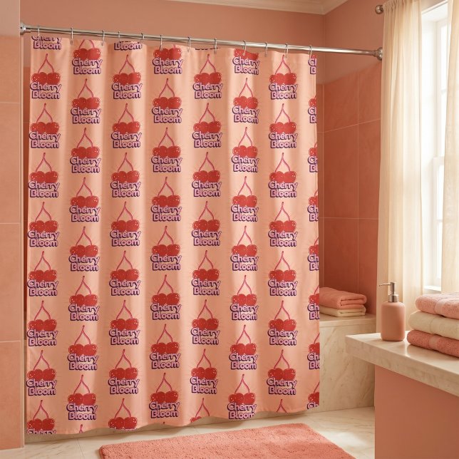 Cherry Bloom Shower Curtain (Creator Uploaded)