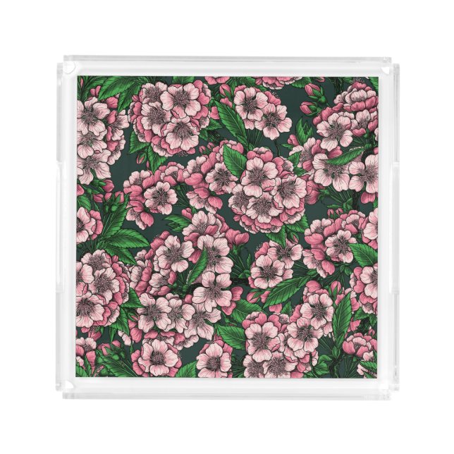 Cherry blossom 2 acrylic tray (Front)
