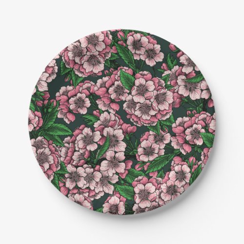 Cherry blossom 2 paper plates