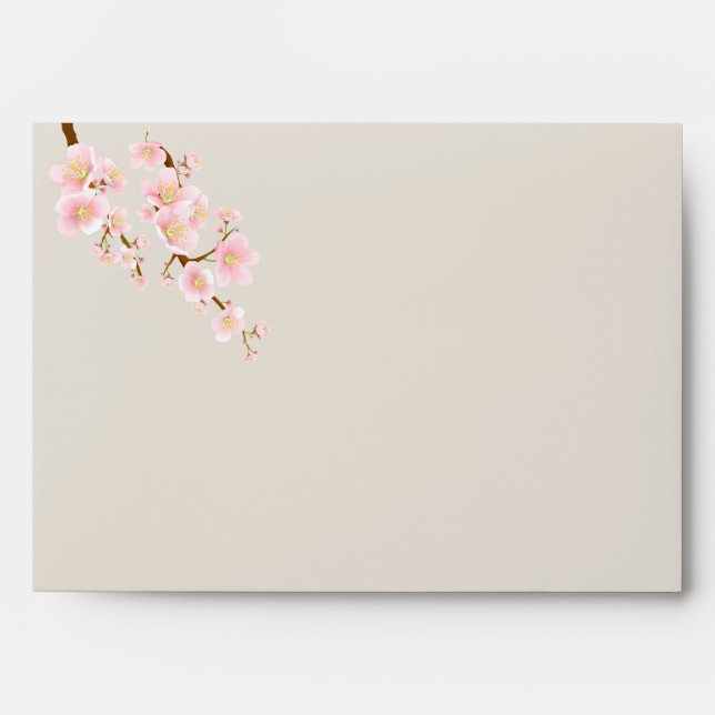 Cherry blossom A7 Greeting card Envelope (Front)