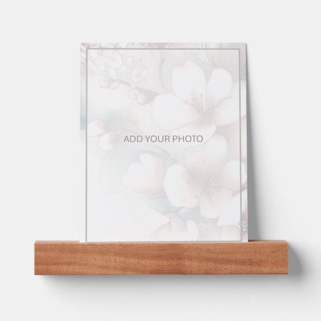 Cherry Blossom Add Photo Picture Ledge (Front)