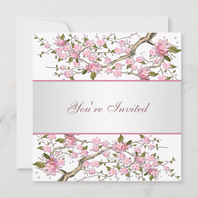Cherry Blossom All Occasion Party Invitation (Front)