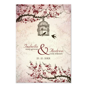cherry blossom wedding invitations zazzle