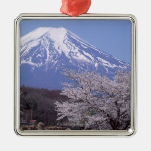 Cherry Blossom and Mt. Fuji Metal Ornament