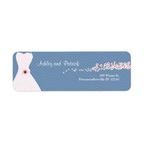 Cherry Blossom and Wedding Dress on Polka Dots Label