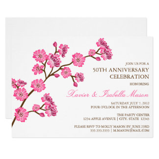 Cherry Blossom | Anniversary Party Invite