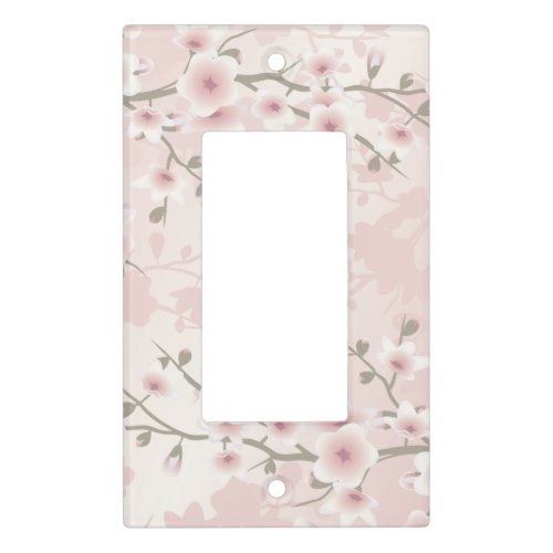 Cherry Blossom Apricot Vintage Floral  Light Switch Cover