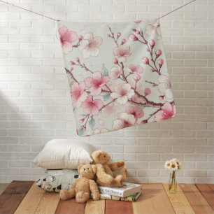 Cherry Blossom Baby Blanket