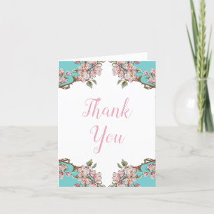 Cherry Blossom Baby Shower Thank You Card