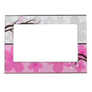Cherry Blossom Banners Magnetic Frame