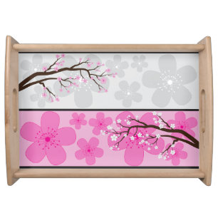 Cherry Blossom Banners Serving Tray