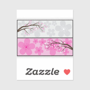Cherry Blossom Banners Sticker