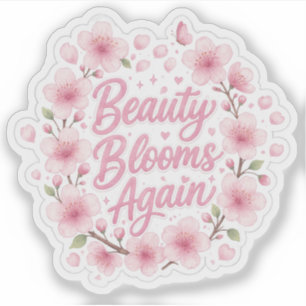 Cherry Blossom : Beauty Blooms Again Sticker